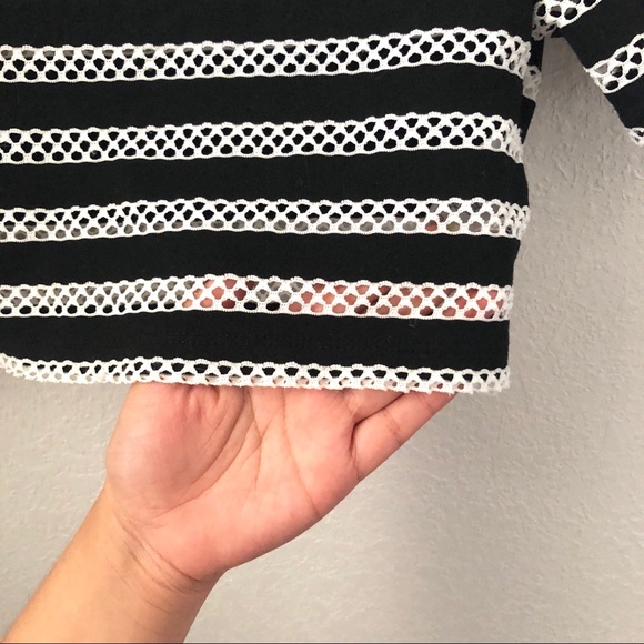 TOPSHOP black and white crop top - Picture 3 of 3